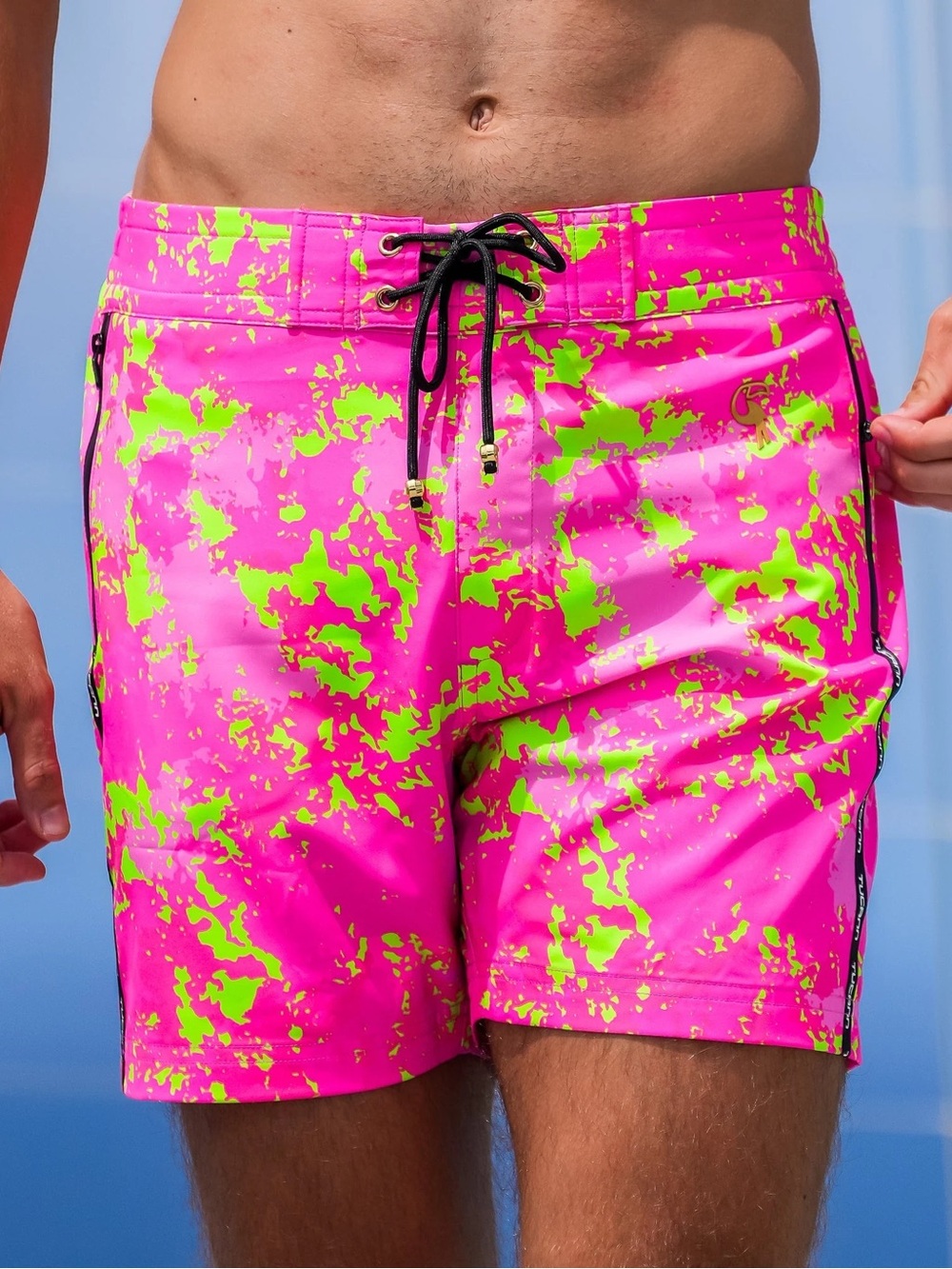 TUCANN MODERN CAMO PREMIUM SWIM SHORTS 5” IN SORBET